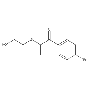 1-(4-Bromophenyl)-2-((2-hydroxyethyl)thio)propan-1-one Structure