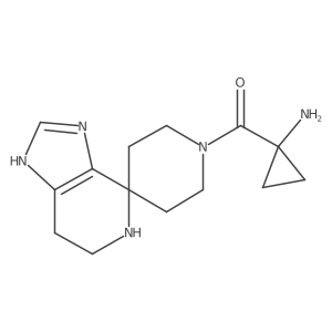 1-({3,5,6,7-Tetrahydrospiro[imidazo[4,5-c]pyridine-4,4'-piperidine]-1'-yl}carbonyl)cyclopropan-1-amine Structure