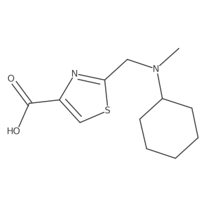 2-[[Cyclohexyl(methyl)amino]methyl]-1,3-thiazole-4-carboxylic acid Structure