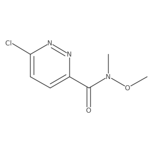 6-chloro-N-methoxy-N-methyl-pyridazine-3-carboxamide Structure
