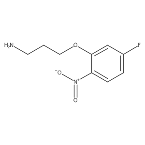 3-(5-Fluoro-2-nitrophenoxy)propan-1-amine结构式