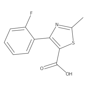 4-(2-Fluorophenyl)-2-methylthiazole-5-carboxylic acid Structure