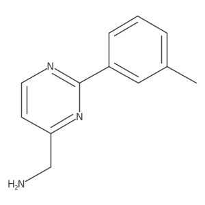 (2-(m-Tolyl)pyrimidin-4-yl)methanamine结构式