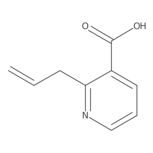 2-(2-Propen-1-yl)-3-pyridinecarboxylic acid Structure
