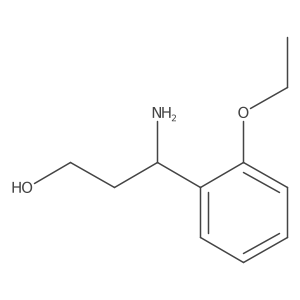 (3R)-3-amino-3-(2-ethoxyphenyl)propan-1-ol Structure