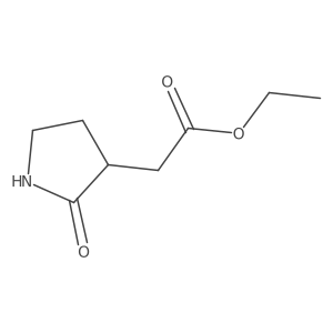 Ethyl 2-(2-oxopyrrolidin-3-yl)acetate结构式