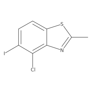 4-Chloro-5-iodo-2-methylbenzo[D]thiazole结构式