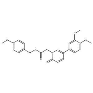 2-(3-(3,4-dimethoxyphenyl)-6-oxopyridazin-1(6H)-yl)-N-(4-methoxybenzyl)acetamide结构式