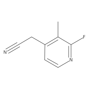 2-(2-Fluoro-3-methylpyridin-4-yl)acetonitrile Structure