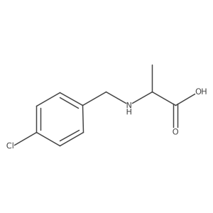(2S)-2-{[(4-chlorophenyl)methyl]amino}propanoic acid Structure