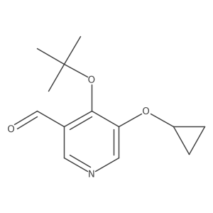 4-Tert-butoxy-5-cyclopropoxynicotinaldehyde结构式