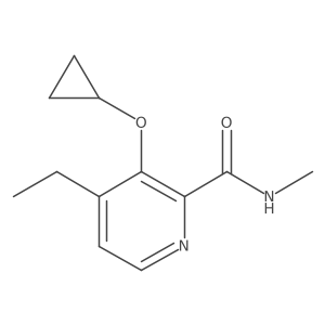 3-Cyclopropoxy-4-ethyl-N-methylpicolinamide Structure