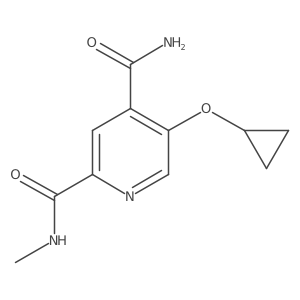 5-Cyclopropoxy-N2-methylpyridine-2,4-dicarboxamide结构式
