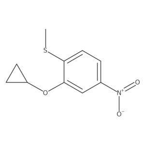 (2-Cyclopropoxy-4-nitrophenyl)(methyl)sulfane结构式