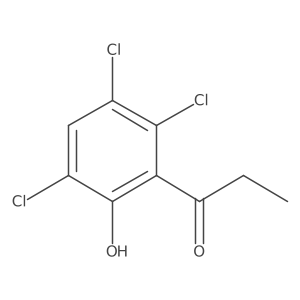 1-(2,3,5-Trichloro-6-hydroxyphenyl)propan-1-one结构式