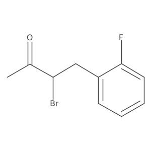 3-Bromo-4-(2-fluorophenyl)butan-2-one结构式