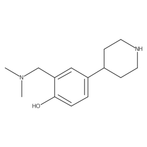 2-[(Dimethylamino)methyl]-4-(piperidin-4-yl)phenol Structure