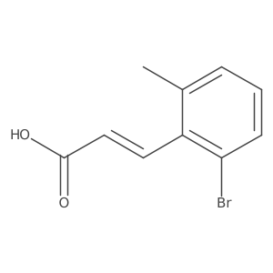 3-(2-Bromo-6-methylphenyl)acrylic acid Structure