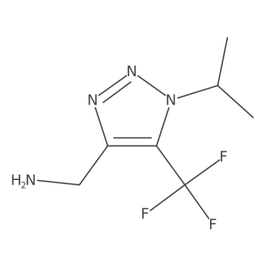 [1-(propan-2-yl)-5-(trifluoromethyl)-1H-1,2,3-triazol-4-yl]methanamine Structure