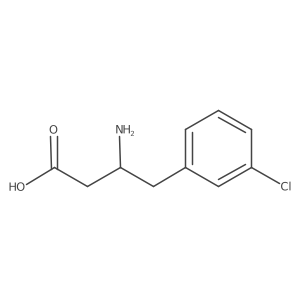 3-Amino-4-(3-chlorophenyl)butyric acid结构式