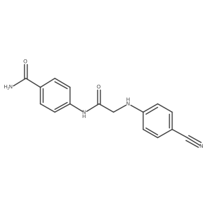 4-[[2-[(4-Cyanophenyl)amino]acetyl]amino]benzamide Structure