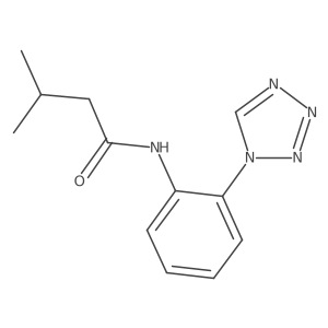 3-methyl-N-[2-(1H-tetrazol-1-yl)phenyl]butanamide结构式