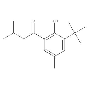 1-(3-Tert-butyl-2-hydroxy-5-methylphenyl)-3-methylbutan-1-one Structure