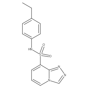 N-(4-ethylphenyl)-[1,2,4]triazolo[4,3-a]pyridine-8-sulfonamide Structure