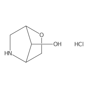 (1R,4R,7S)-2-Oxa-5-azabicyclo[2.2.1]heptan-7-ol;hydrochloride Structure