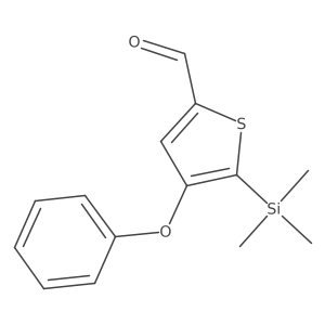 4-Phenoxy-5-trimethylsilylthiophene-2-carboxaldehyde Structure