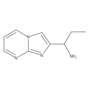 (1-Imidazo[1,2-a]pyrimidin-2-ylpropyl)amine结构式