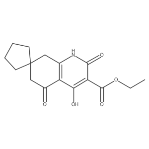 ethyl 4-hydroxy-2,5-dioxospiro[6,8-dihydro-1H-quinoline-7,1'-cyclopentane]-3-carboxylate Structure