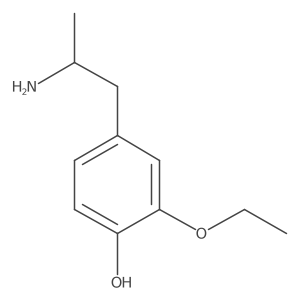 4-[(2R)-2-aminopropyl]-2-ethoxyphenol结构式