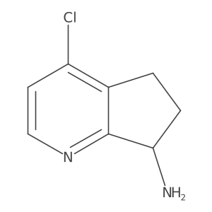 (S)-4-Chloro-6,7-dihydro-5H-cyclopenta[b]pyridin-7-amine Structure