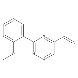 4-Pyrimidinecarboxaldehyde, 2-(2-methoxyphenyl)-结构式