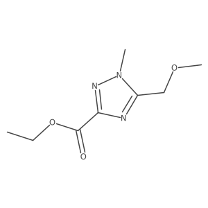 ethyl 5-(methoxymethyl)-1-methyl-1H-1,2,4-triazole-3-carboxylate Structure