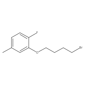 2-(4-Bromobutoxy)-1-fluoro-4-methylbenzene结构式