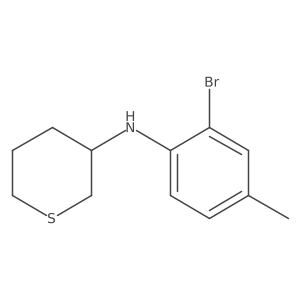 N-(2-bromo-4-methylphenyl)thian-3-amine Structure