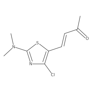 4-[4-Chloro-2-(dimethylamino)-1,3-thiazol-5-yl]but-3-en-2-one结构式