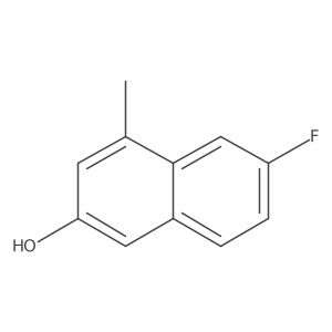 6-Fluoro-4-methylnaphthalen-2-ol Structure