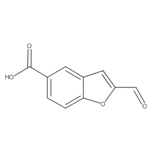 2-Formyl-1-benzofuran-5-carboxylic acid Structure