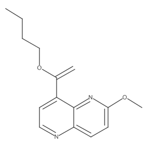 8-(1-Butoxyvinyl)[1,5]naphthyridin-2-yl methyl ether Structure