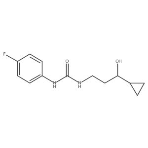 1-(3-Cyclopropyl-3-hydroxypropyl)-3-(4-fluorophenyl)urea Structure