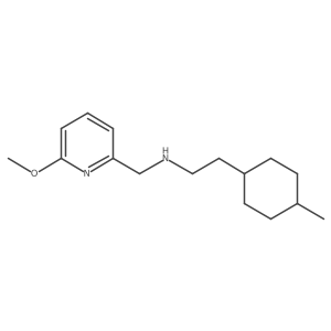 [(6-Methoxypyridin-2-yl)methyl][2-(4-methylcyclohexyl)ethyl]amine结构式