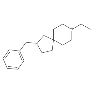 2-Benzyl-8-ethyl-2,8-diazaspiro[4.5]decane结构式