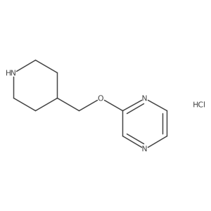 2-(Piperidin-4-ylmethoxy)pyrazine hydrochloride Structure