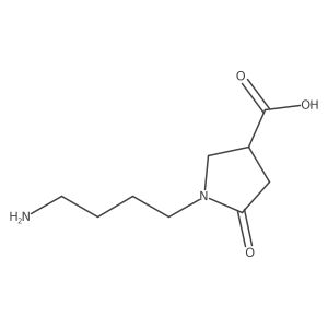 1-(4-Aminobutyl)-5-oxopyrrolidine-3-carboxylic acid结构式