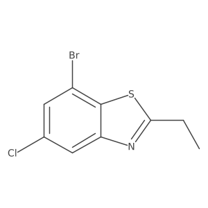 7-Bromo-5-chloro-2-ethylbenzo[D]thiazole结构式