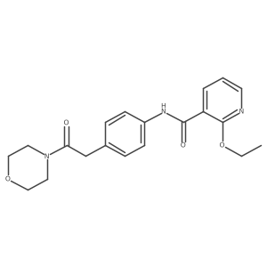 CCOc1ncccc1C(=O)Nc1ccc(CC(=O)N2CCOCC2)cc1结构式