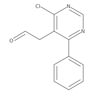2-(4-Chloro-6-phenylpyrimidin-5-yl)acetaldehyde结构式
